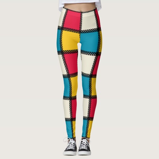 Kleurstof geplakt leggings (Voorkant)