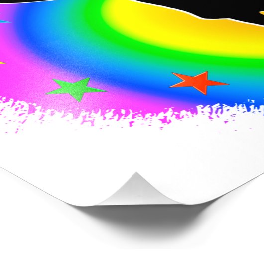  KLEURSTOF IK HOOR VAN GYMNASTISCH ONTWERP FOTO AFDRUK (Hoek)