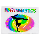  KLEURSTOF IK HOOR VAN GYMNASTISCH ONTWERP LARGE CADEAUTASJE (Achterkant)