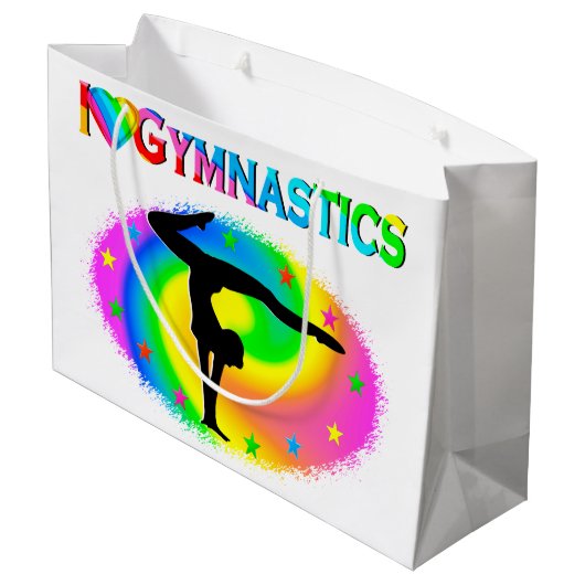  KLEURSTOF IK HOOR VAN GYMNASTISCH ONTWERP LARGE CADEAUTASJE (Achterkant Gekanteld)