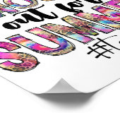Kleurstof laatste dag van de school uit voor de zo poster (Hoek)