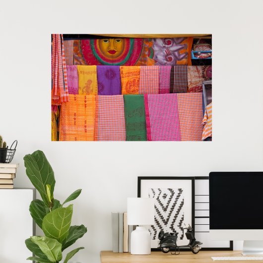 Kleurstof op de markt poster (Thuiskantoor)