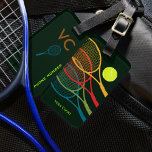 kleurstof racpakketjes personalized bagagelabel<br><div class="desc">A color design about tennis to identify tennist bags</div>