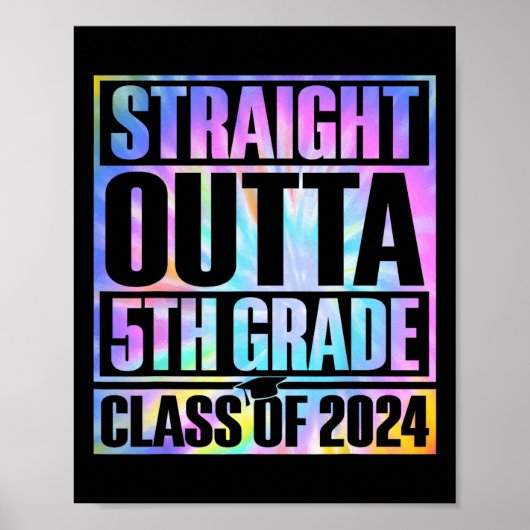 Kleurstof Recht Uit 5e Grade Afstuderen CL van 202 Poster (Voorkant)