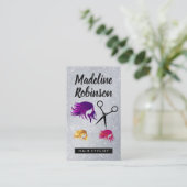 Kleurstof | Salon Scissors | Glitter Afsprakenkaartje (Staand voorkant)