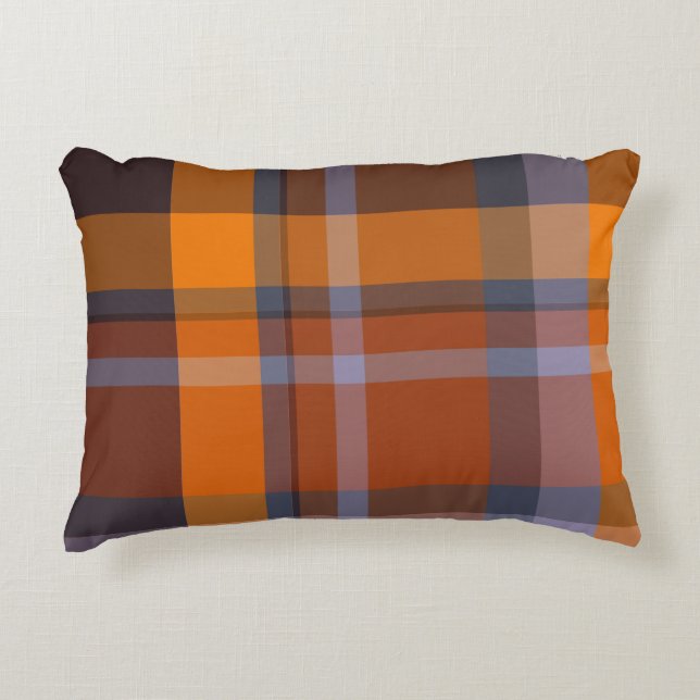 Kleurstof Tartan Accent Kussen (Voorkant)