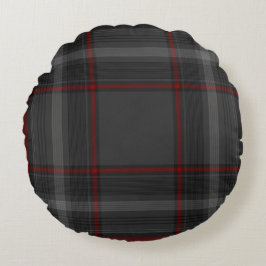 Kleurstof Tartan Rond Kussen