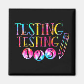 Kleurstof Test Dag Leraar Examen Testen 1-2-3 Magneet (Voorkant)