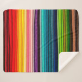 Kleurstof textiel sherpa deken (Voorkant (horizontaal))