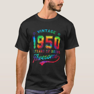 kleurstof van 1950 jaar: 72 jaar Geweldige 72 N T-shirt