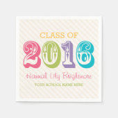 KLEURSTOF van AFSTUDEREN 2016 Servet (Voorkant)