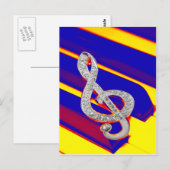 Kleurstof van Piano Briefkaart (Voorkant / Achterkant)