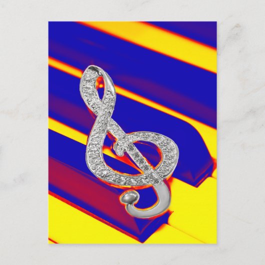 Kleurstof van Piano Briefkaart (Voorkant)