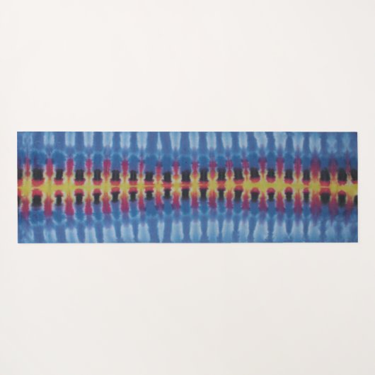 Kleurstof wervelen en strippen yogamat (Achterkant (horizontaal))