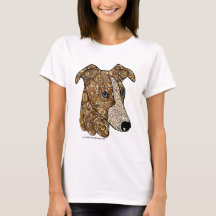 Kleurstof Whippet Doodle Dog T-Shirt