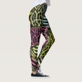 Kleurstofafdrukken — luipaard en Zebra Leggings (Rechts)