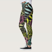 Kleurstofafdrukken — luipaard en Zebra Leggings (Links)