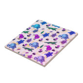 Kleurstofafdrukken Tegeltje (Zijkant)