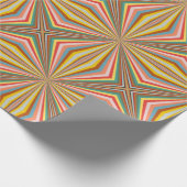 Kleurstofbarsting van de retrorestrepen cadeaupapier (Hoek)