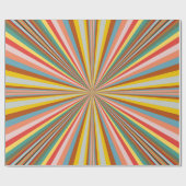 Kleurstofbarsting van de retrorestrepen cadeaupapier (Vlak)