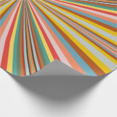 Kleurstofbarsting van de retrorestrepen cadeaupapier (Hoek)