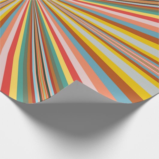 Kleurstofbarsting van de retrorestrepen cadeaupapier (Hoek)