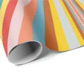 Kleurstofbarsting van de retrorestrepen cadeaupapier (Rol Hoek)