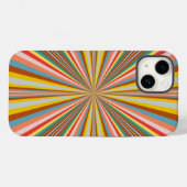 Kleurstofbarsting van de retrorestrepen Case-Mate iPhone case (Achterkant (horizontaal))