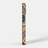 Kleurstofbarsting van de retrorestrepen iPhone hoesje (Rechterkant)