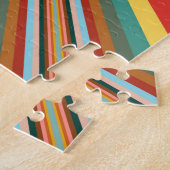 Kleurstofbarsting van de retrorestrepen legpuzzel (Zijkant)