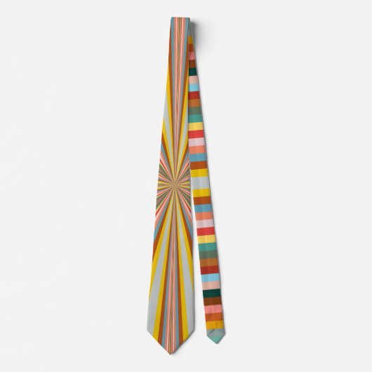 Kleurstofbarsting van de retrorestrepen stropdas (Voorkant)