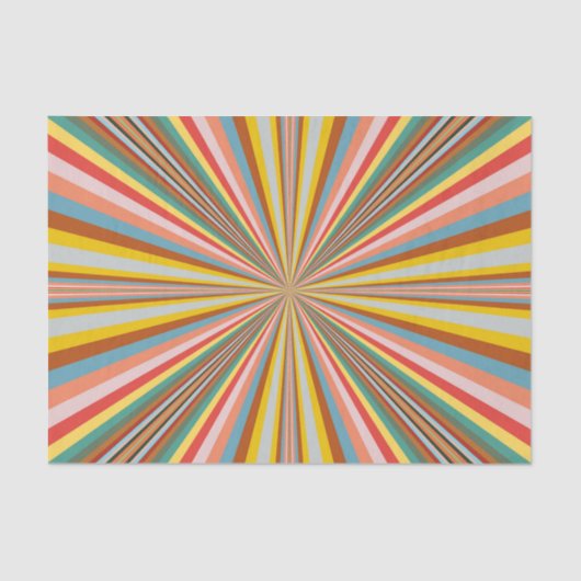 Kleurstofbarsting van de retrorestrepen tissuepapier (Voorkant)