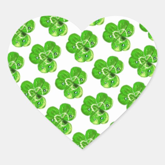 Kleurstofdauwdruppels Hart Sticker (Voorkant)
