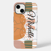 Kleurstoffen Abstract esthetisch Aangepast monogra Case-Mate iPhone Case (Achterkant)