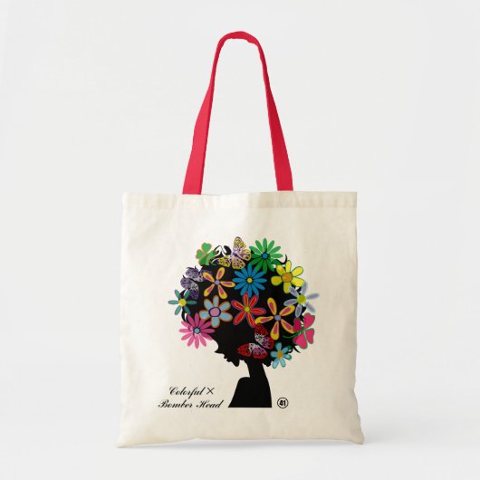 Kleurstoffen × Bomber Head Tote Bag (Voorkant)