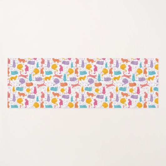 Kleurstoffen Cute Yoga Mat (Voorkant (horizontaal))