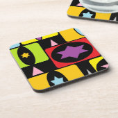 KLEURSTOFFEN DRANKJES ONDERZETTER (Linkerzijde)