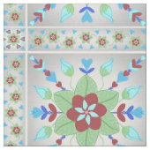 Kleurstoffen florale tegel stof (Close Up)