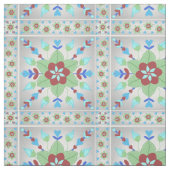 Kleurstoffen florale tegel stof (Swatch)