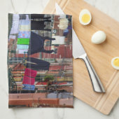 Kleurstoffen in de Italiaanse stad Venetië Theedoek (Quarter Fold)