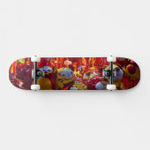 Kleurstoffen in winkels in Hongkong Skateboard (Horizontaal)
