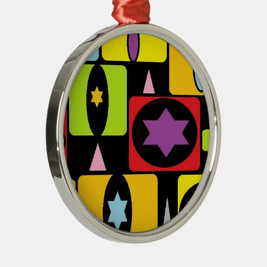 KLEURSTOFFEN METALEN ORNAMENT (Rechts)