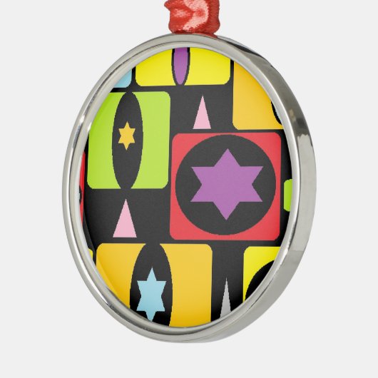 KLEURSTOFFEN METALEN ORNAMENT (Links)