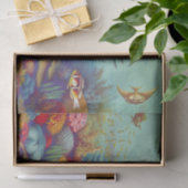 Kleurstoffen onder de Zee scène Tissuepapier (Geschenk)