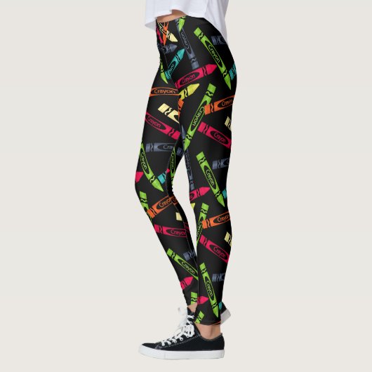Kleurstoffen op zwarte Leggings voor dames (Links)