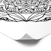 Kleurstoffen Poster - Sunstar Mandala (Hoek)