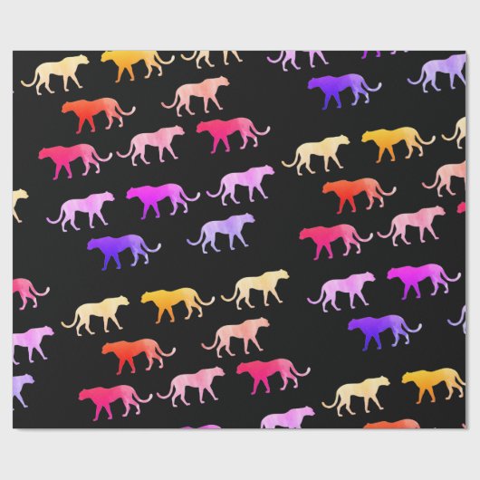 Kleurstoffen, puma, aangepast cadeaupapier (Vlak)