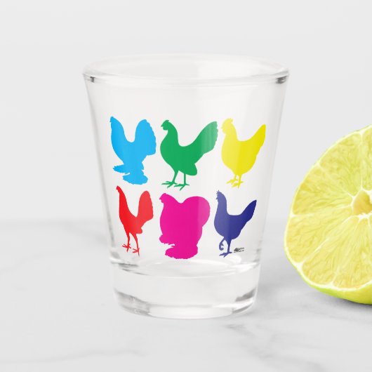 Kleurstoffen Shot Glas (Voorkant)