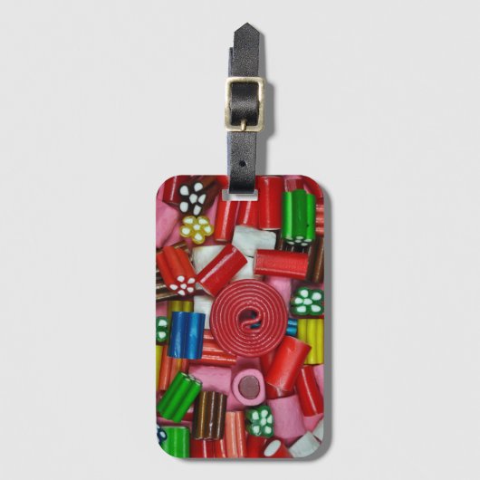 Kleurstoffen snoep bagagelabel (Voorkant (verticaal))