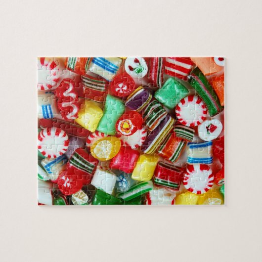 Kleurstoffen snoep legpuzzel (Horizontaal)